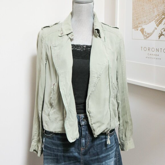 BLANK NYC Pastel Green Light Moto Jacket - Picture 6 of 9